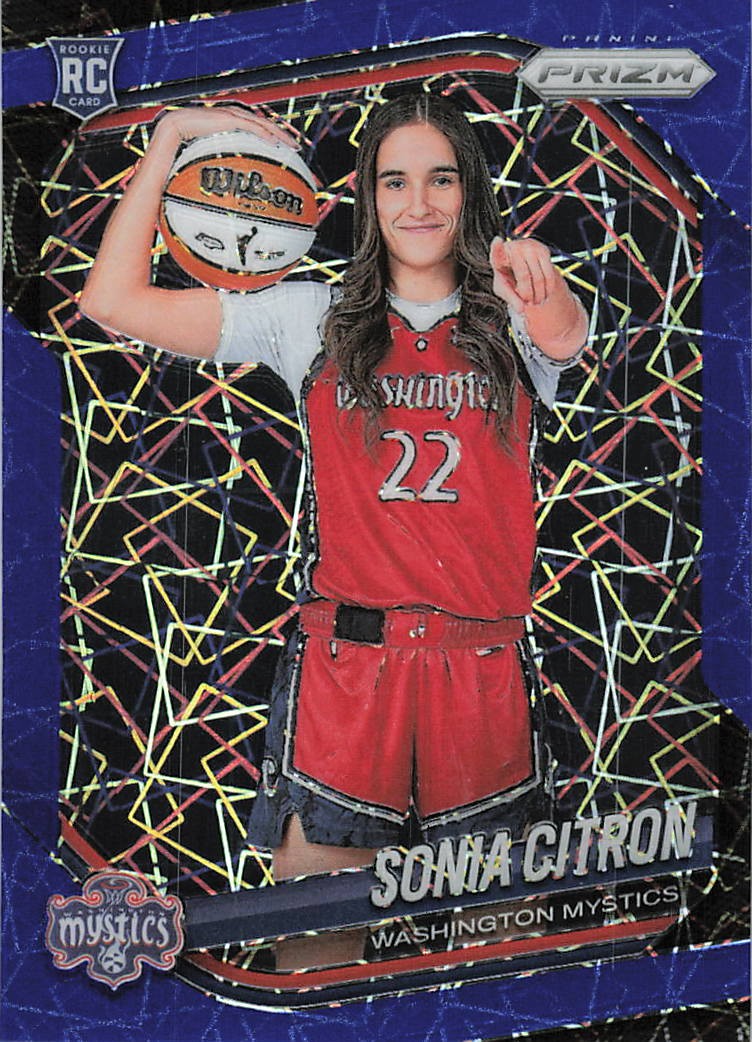 2025 Panini Prizm WNBA #148 Sonia Citron Blue Velocity Prizms
