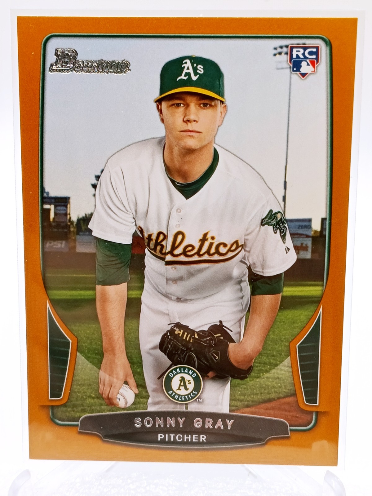 2013 Bowman Draft Picks Sonny Gray Orange RC /250 #7 Oakland Athletics