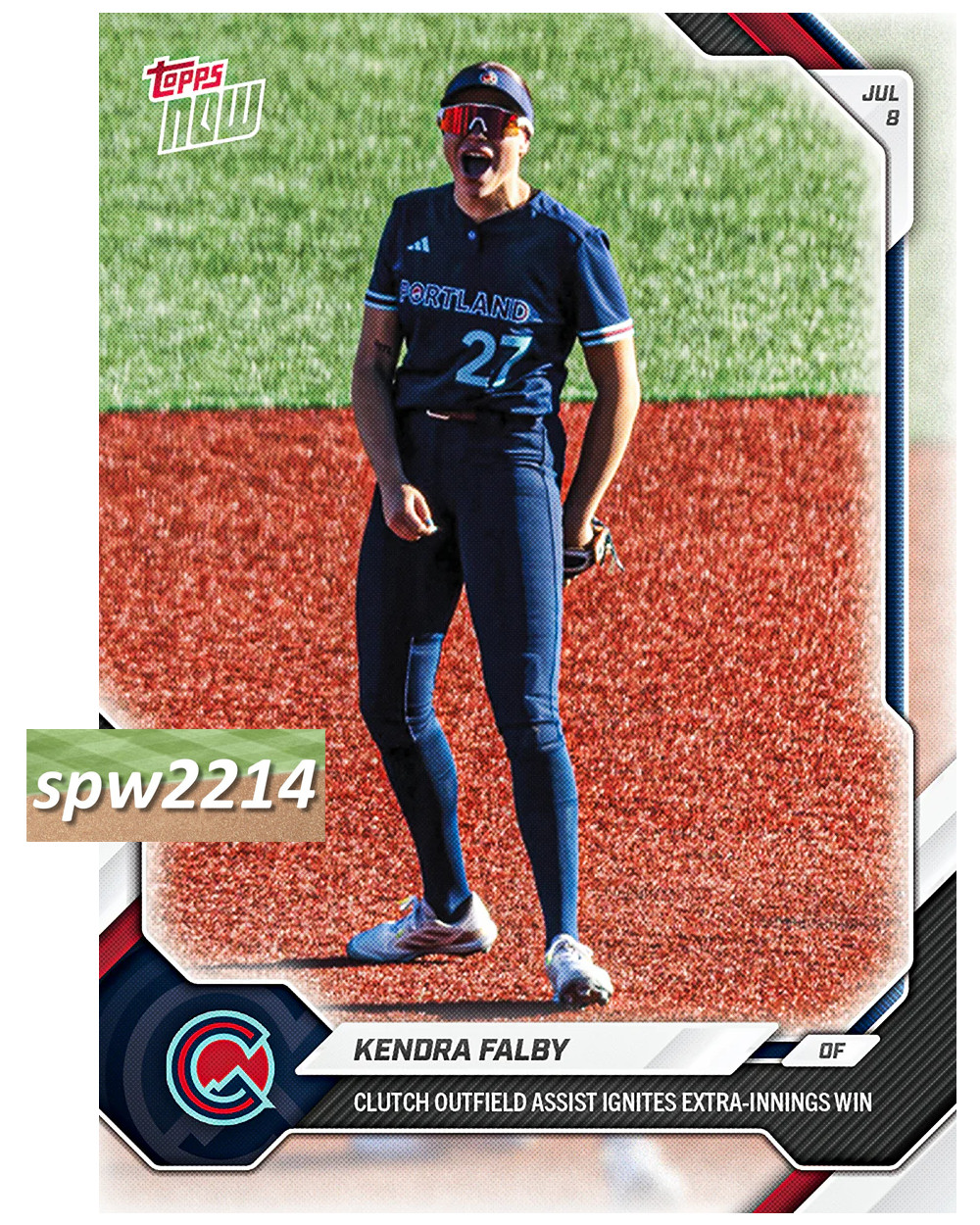 Kendra Falby 2026 Topps Now AUSL Softball #33 – Presale