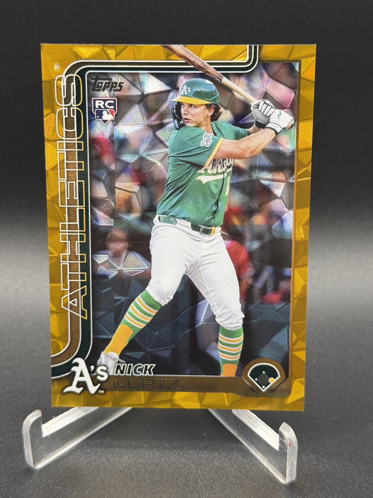 2025 Topps Update #US201 Nick Kurtz Gold Diamante Foil #/50