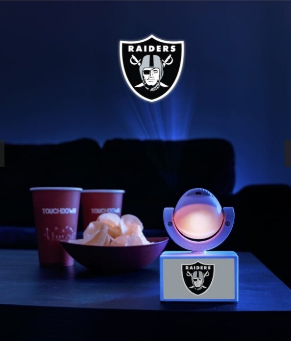 Las Vegas Raiders Light Led Mini Spotlight Projector, light up 6 logos Man Cave