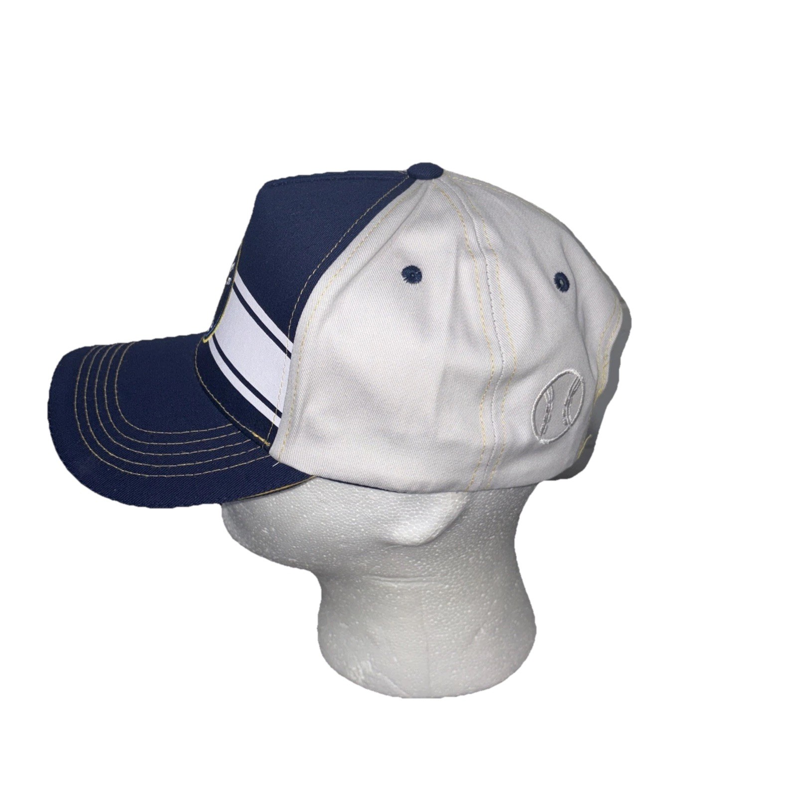 Milwaukee Brewers Embroidered SnapBack Striped Hat Miller Lite Baseball Cap