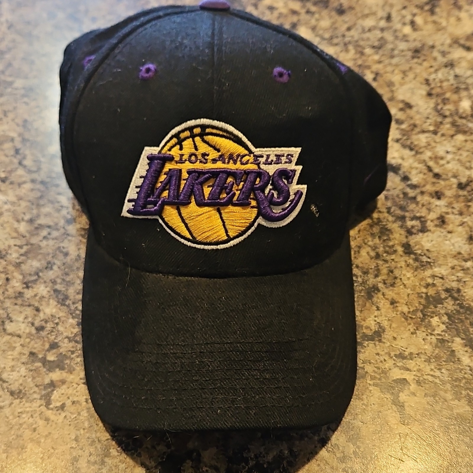 Los Angeles Lakers Black NBA Basketball Cap