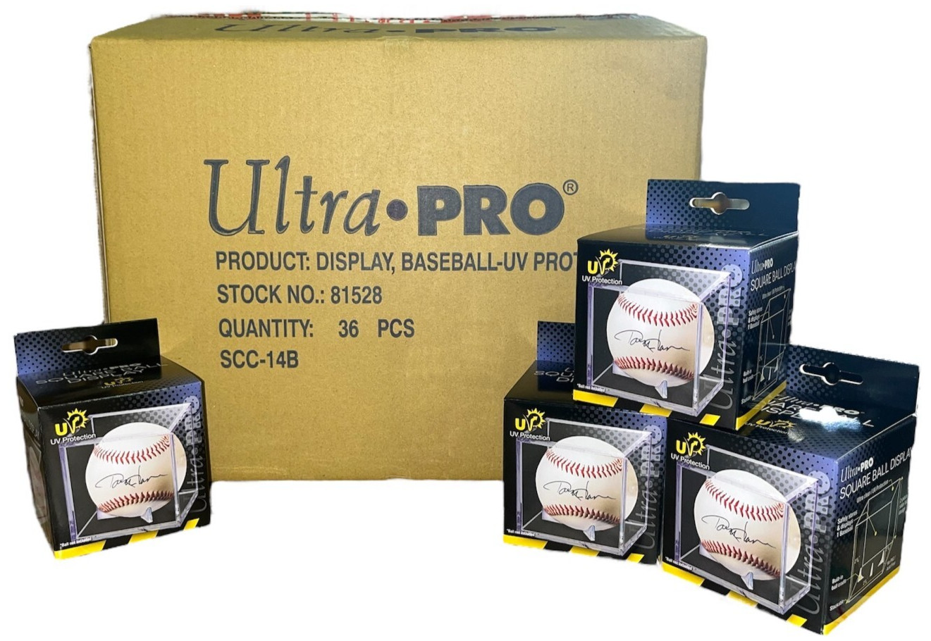 36 ULTRA PRO BASEBALL DISPLAY BALL CASE CUBE CRADLE UV PROTECTION CUBES