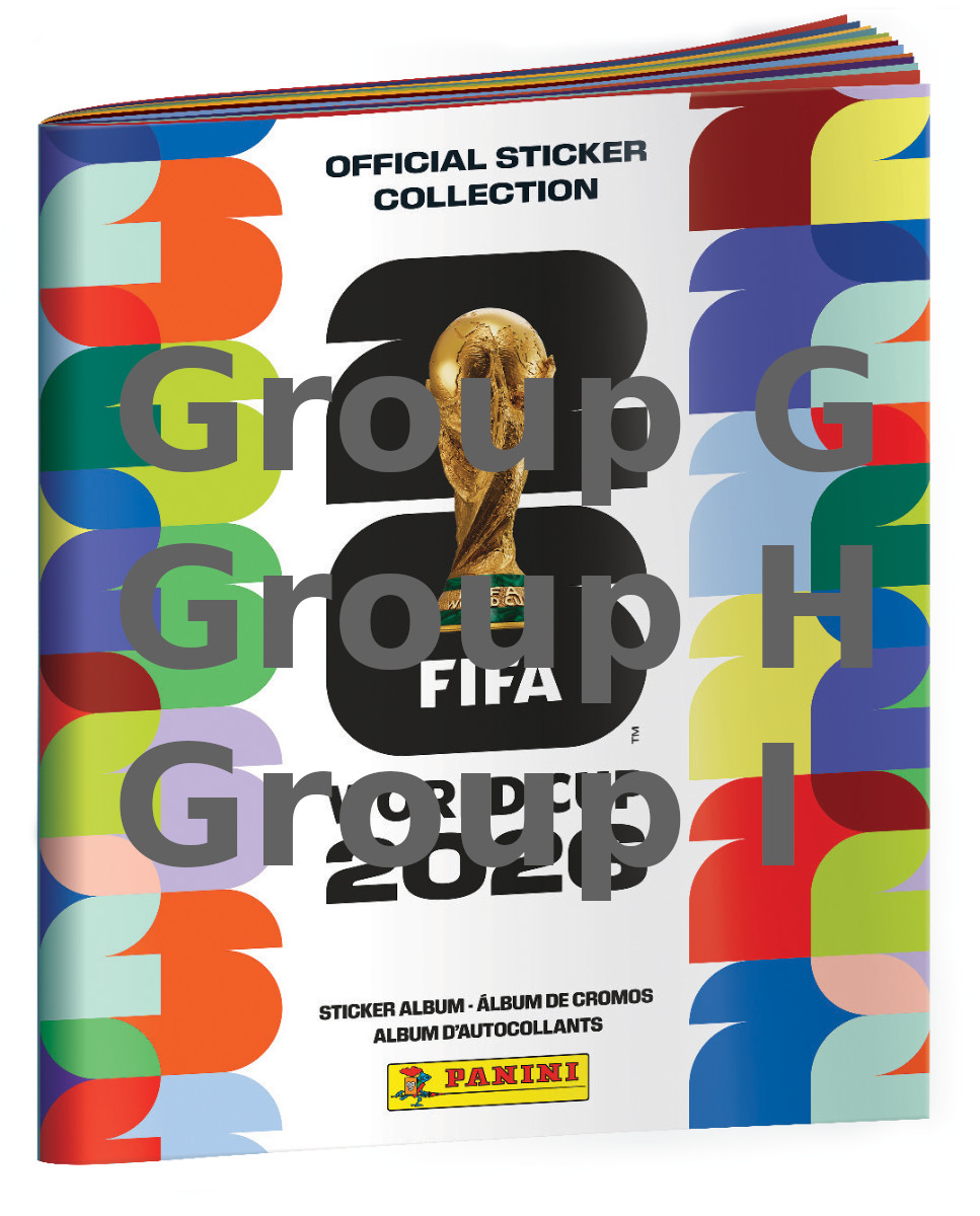 2026 FIFA Panini Groups G H & I World Cup You Pick Your Player