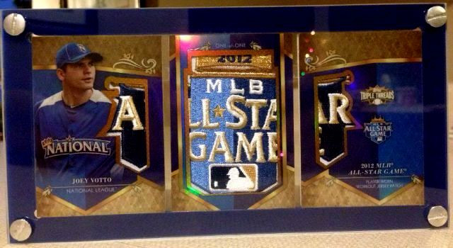 Topps Triple Threads Tri-fold Booklet Card Display Case w/Black Steel screws.