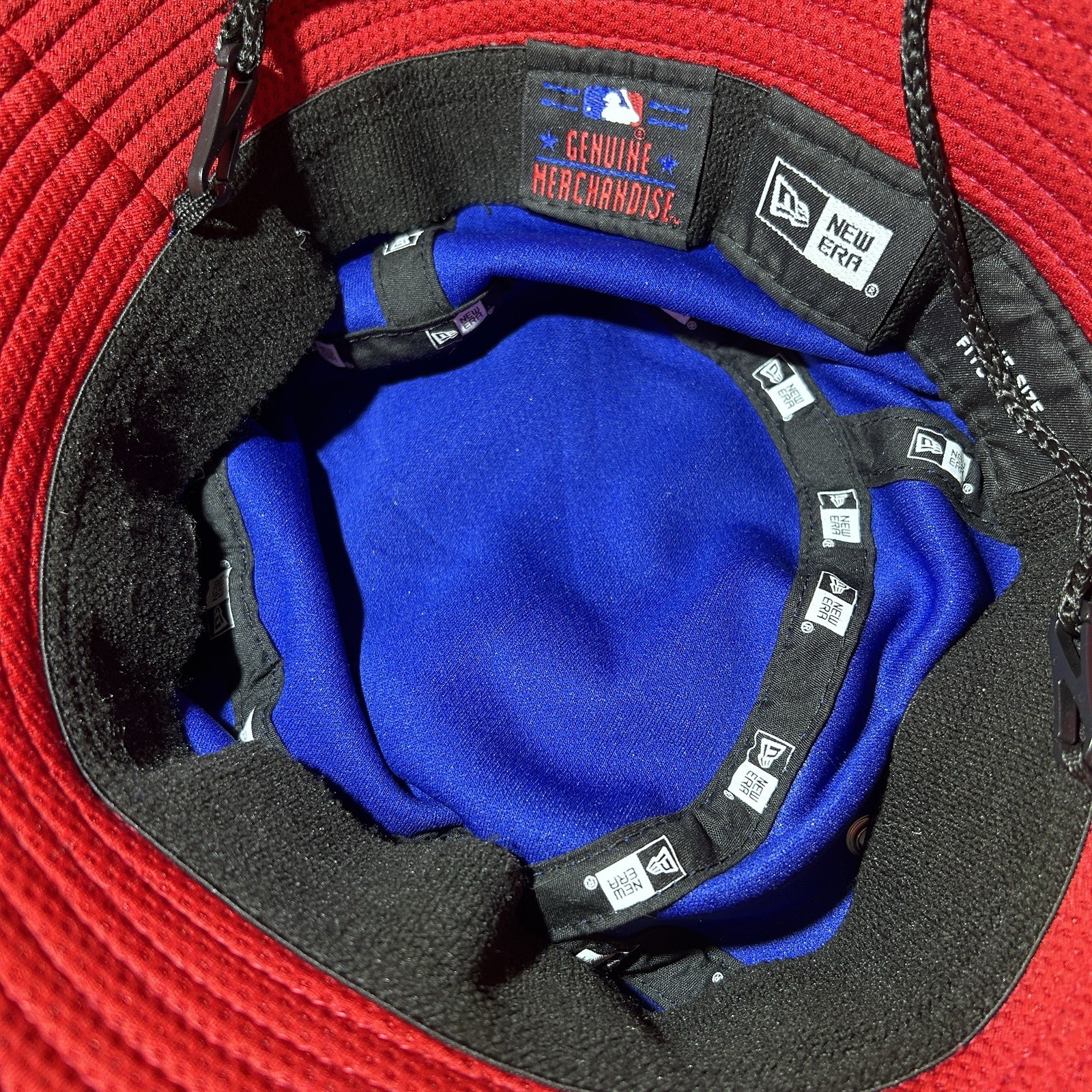 New Era MLB Chicago Cubs Tech Bucket Hat Blue/red Unisex Adult One Size