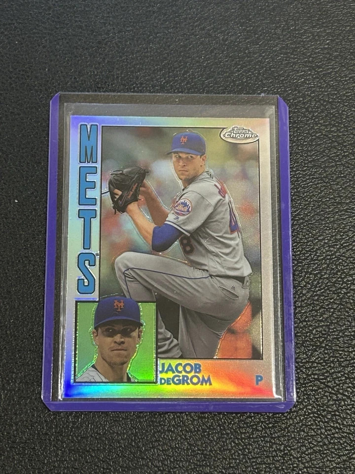 2019 Topps Chrome – 1984 Topps Refractor #84TC-6 Jacob deGrom- New York Mets B1