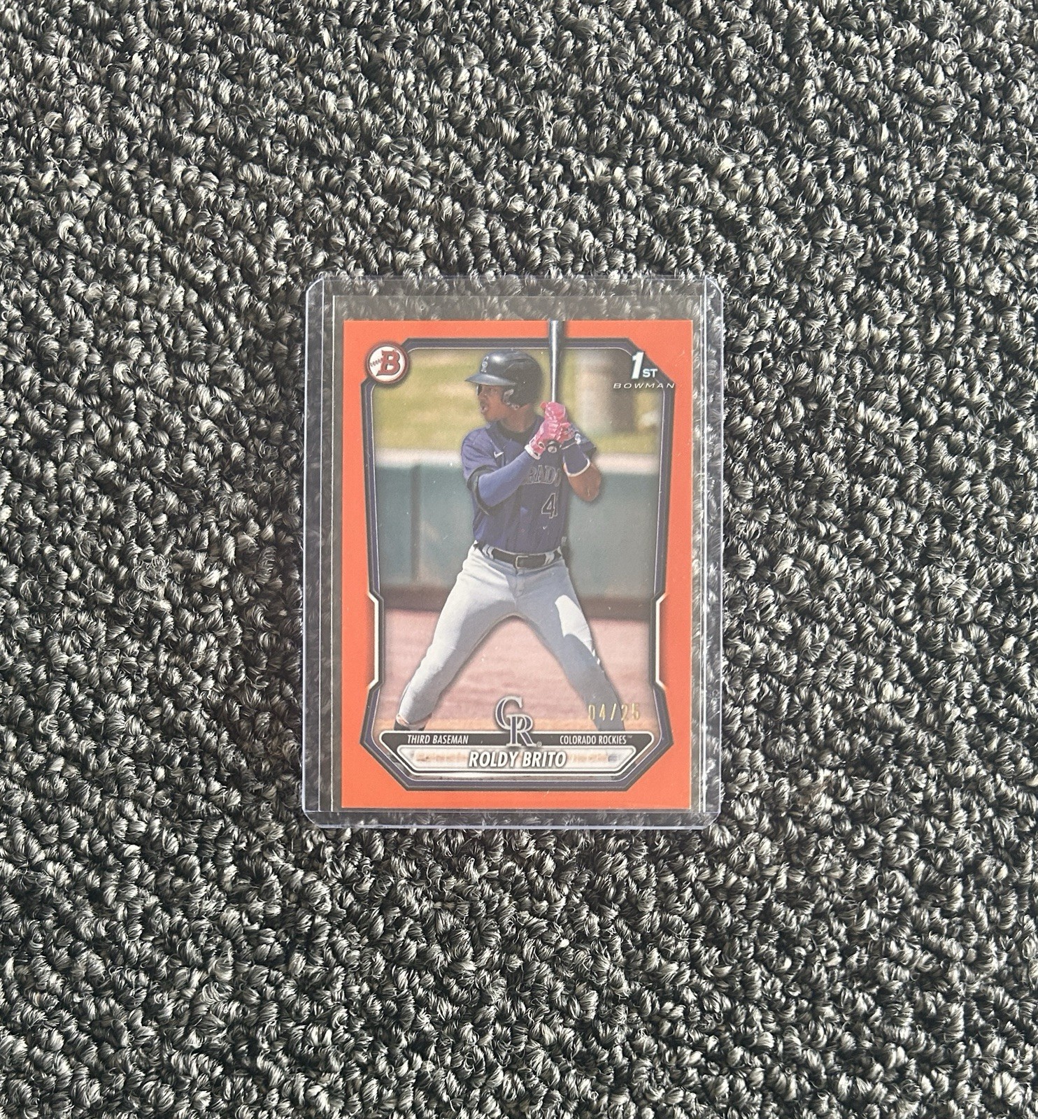 2026 Bowman Roldy Brito Paper Prospects Prospect Orange #/25