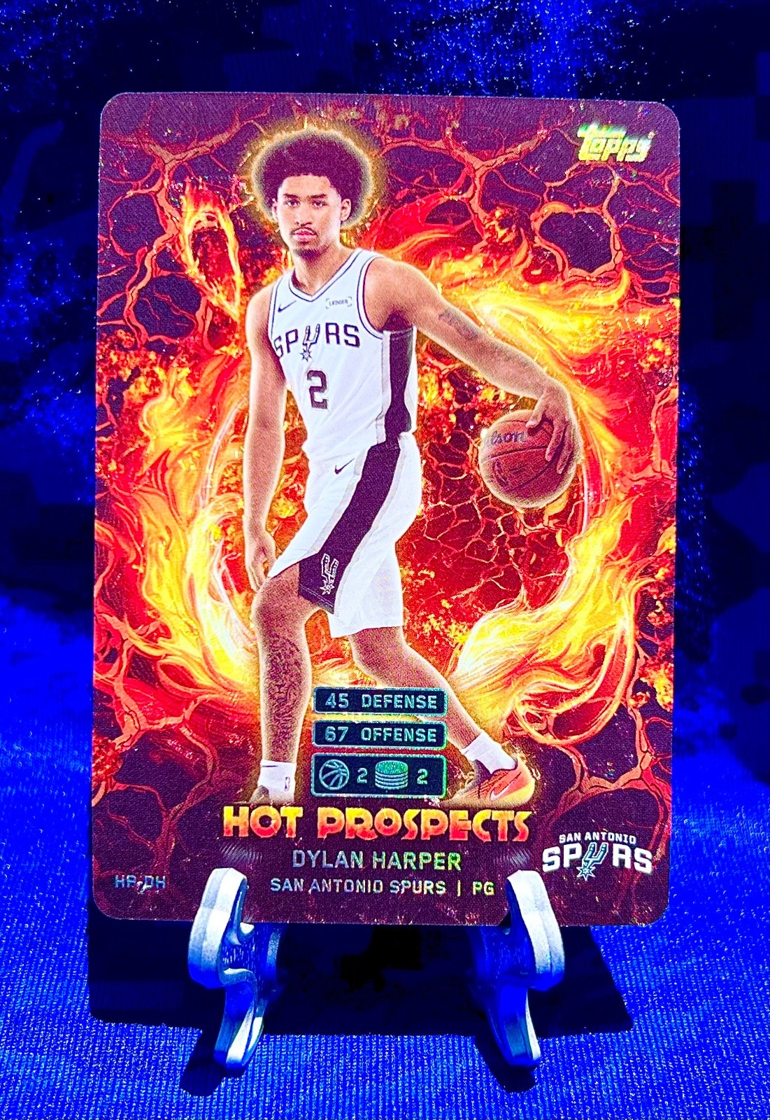 DYLAN HARPER 2025 Topps Hot Prospects HOLO FOIL #HP DH rookie SPURS