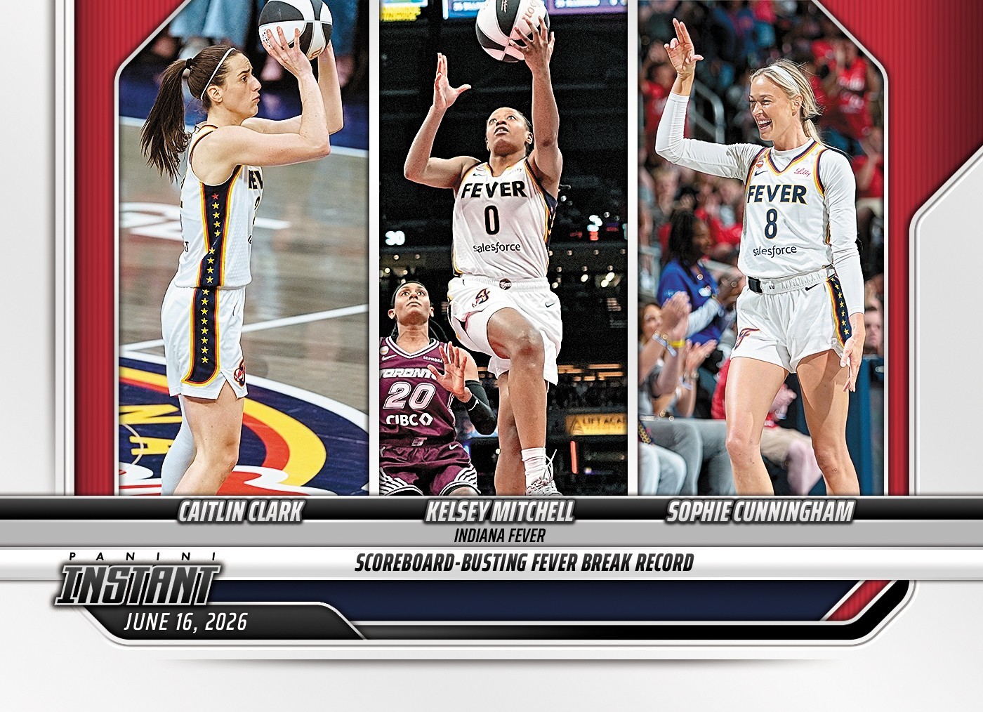2026 Panini Instant WNBA #161 Caitlin Clark Mitchell Cunningham Fever PRESALE