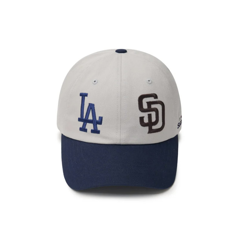 MLB KOREA World Tour Seoul Series Basic Dual Logo Ball Cap, LA Dodgers/SD Padres