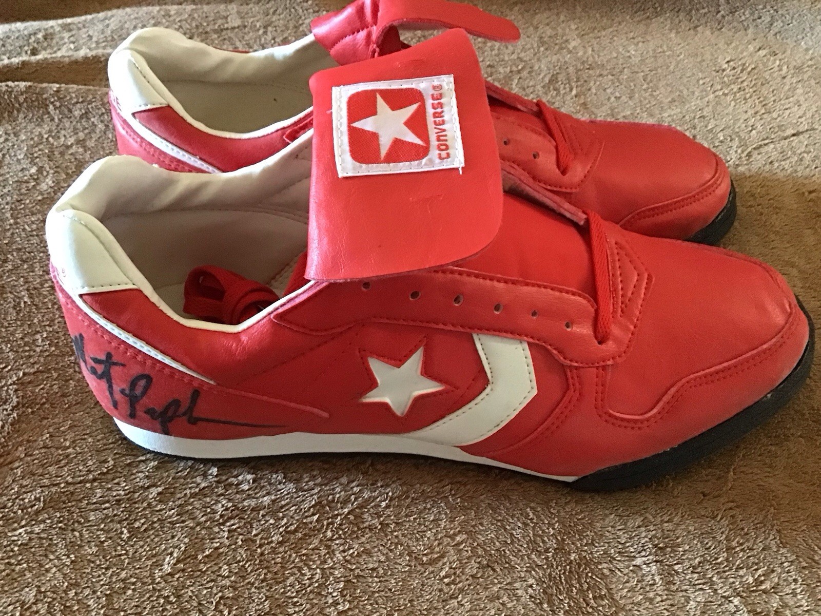 Vintage Converse New Unknown Autographed Size 13 ( No Box) Baseball Cleats
