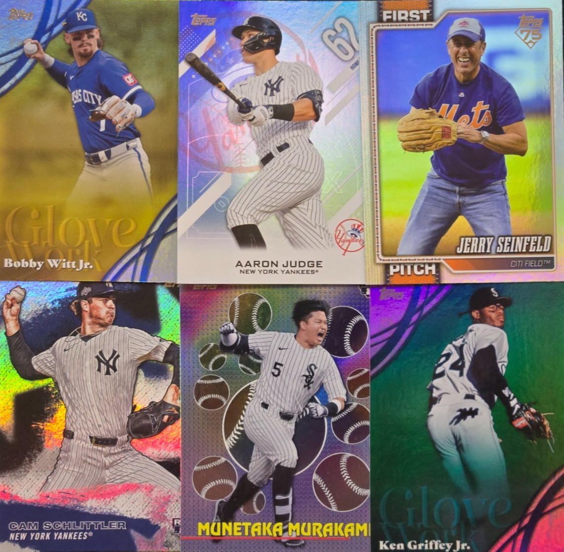 2026 Topps Series 2 Inserts First Pitch Glove Work Crooked #s Titans Stars MLB
