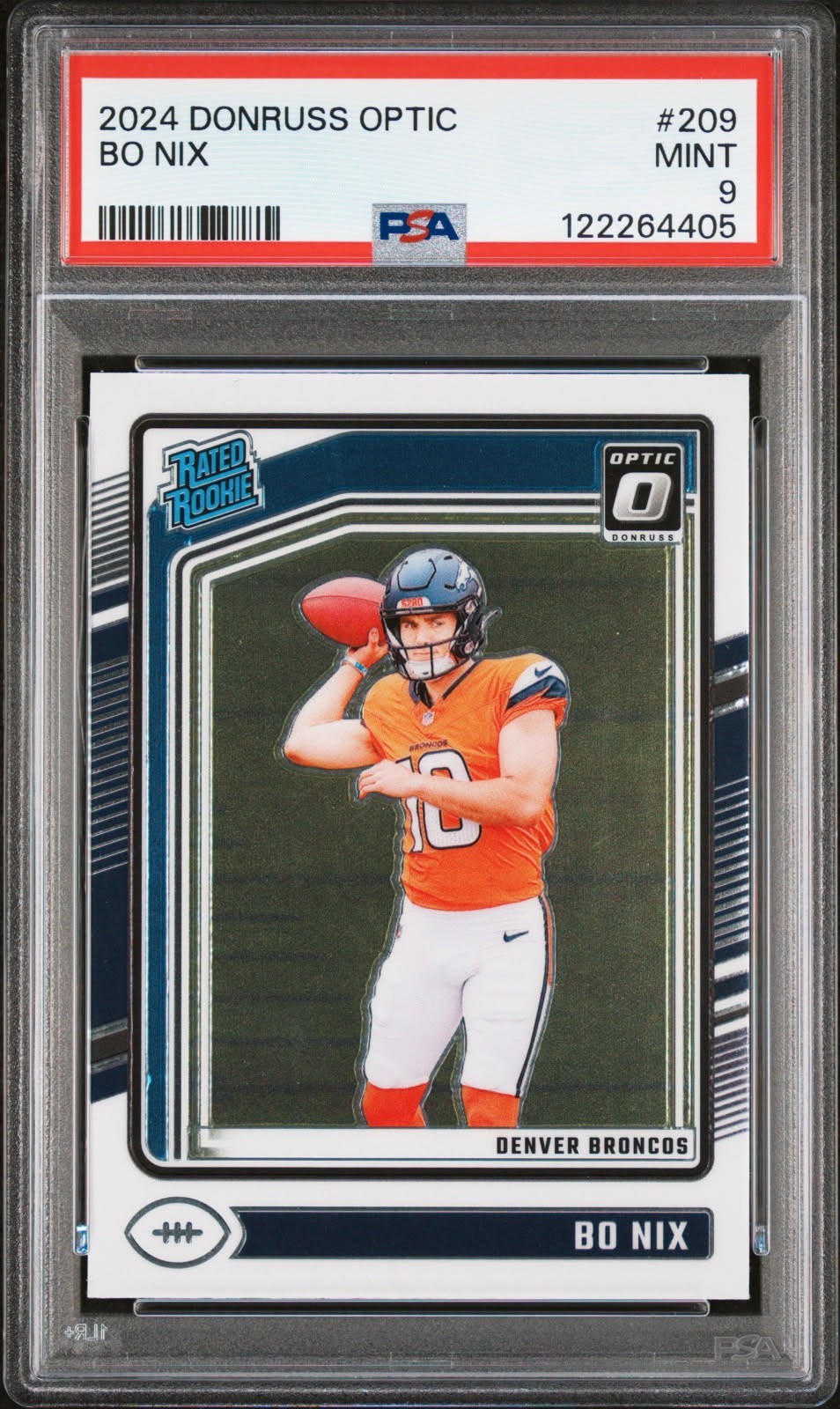 2024 Panini Donruss Optic Bo Nix #209 PSA 9