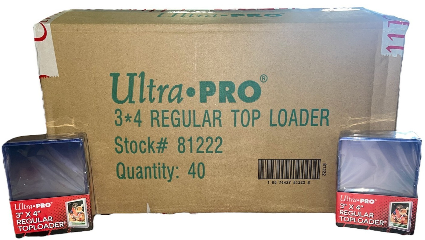 1000 Ultra Pro Regular 3×4 Toploader sealed case Brand New top loader 81222