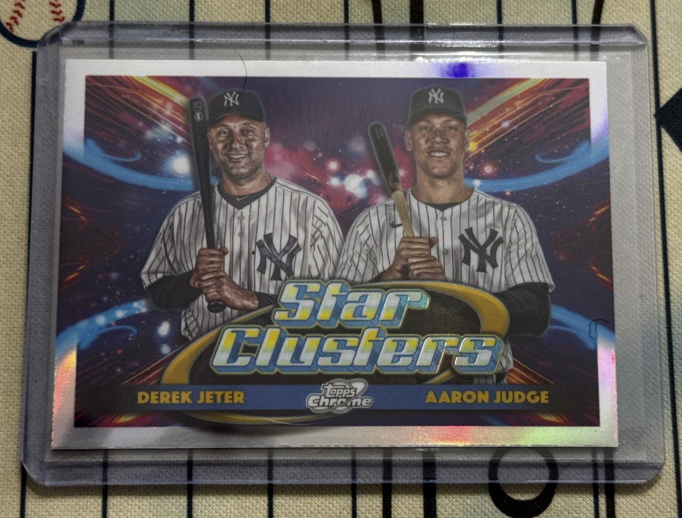 Derek Jeter / Aaron Judge 2025 Topps Chrome Cosmic DSC-1 Dual Star Clusters QTY