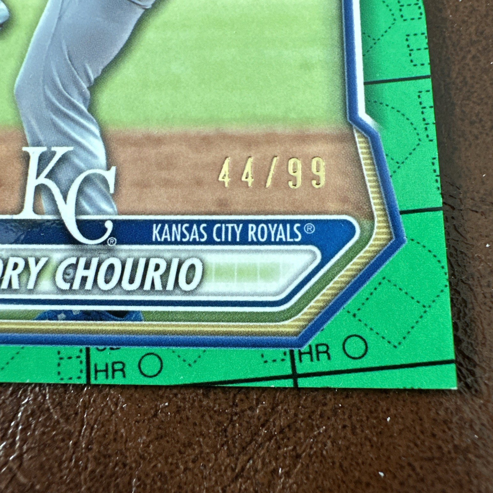 Kendry Chourio 2026 Topps Bowman Paper (Green pattern) #/99 BP-7 ROYALS