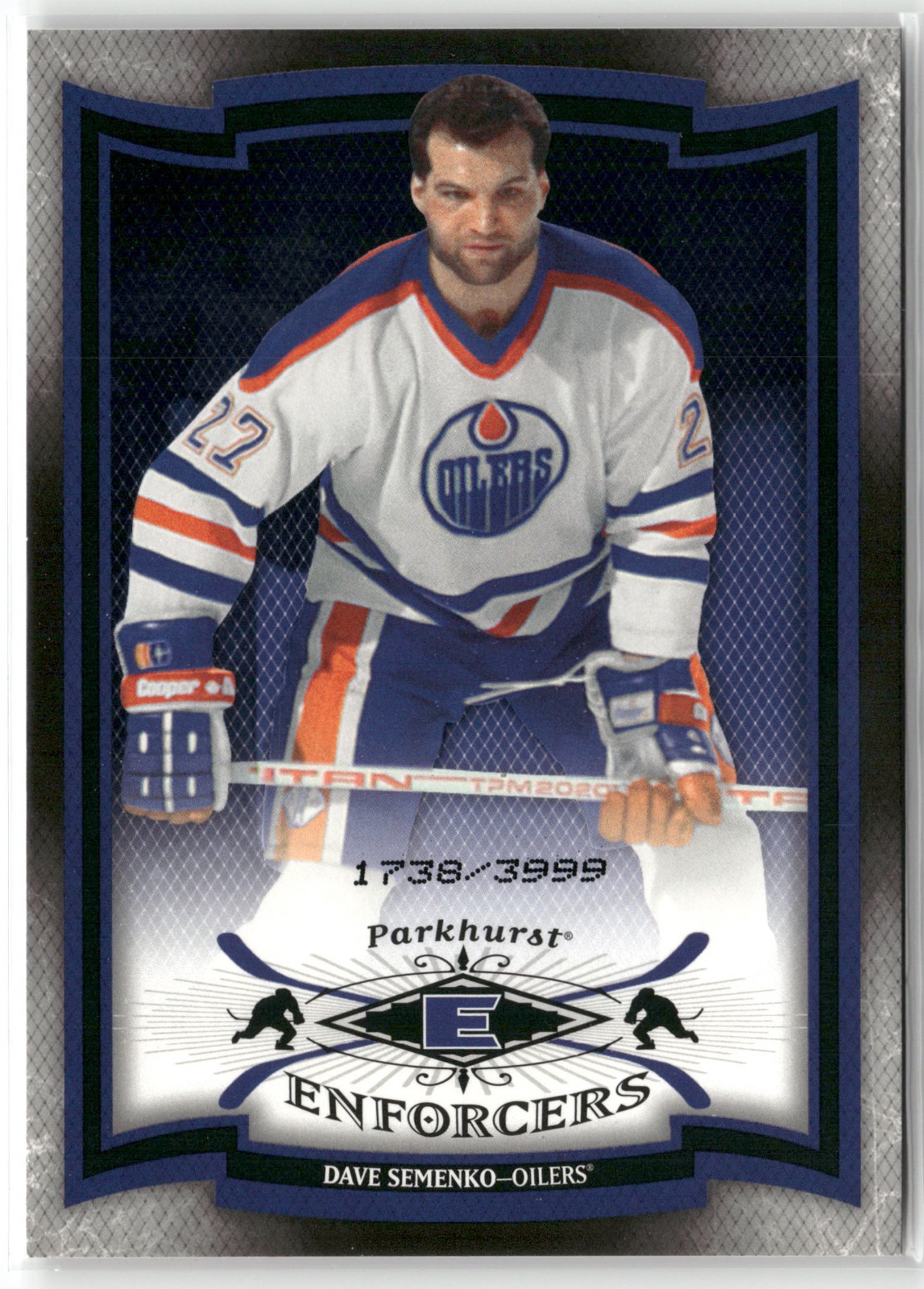 2006-07 Upper Deck Parkhurst – Enforcers Dave Semenko #240 Serial 1738/3999