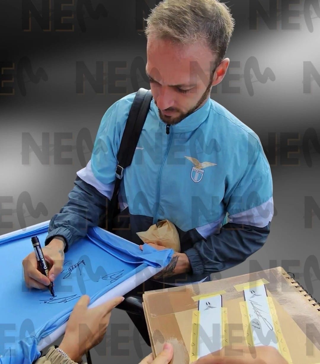 MULTI SIGNED Rare Official FULL SQUAD SS Lazio Home 25/26 Jersey PROOFS/COA