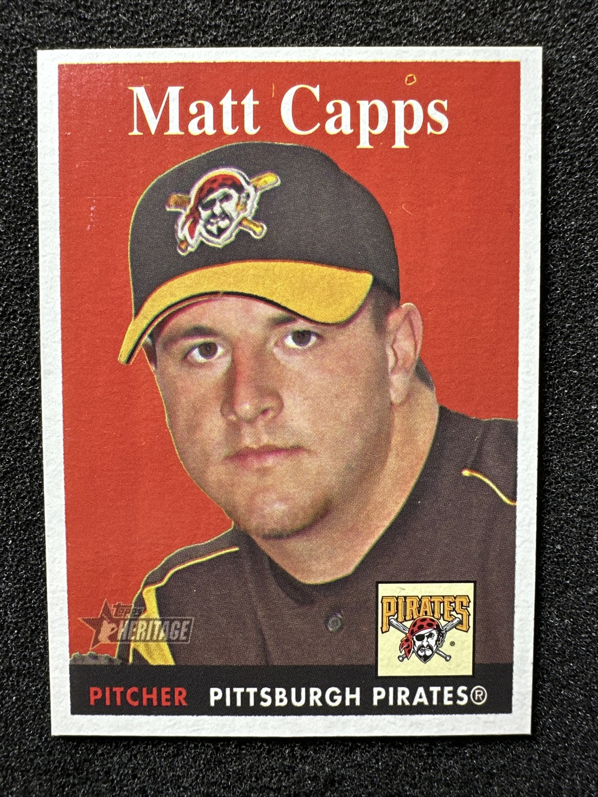 MATT CAPPS #369 2007 Topps Heritage QTY Pittsburgh Pirates