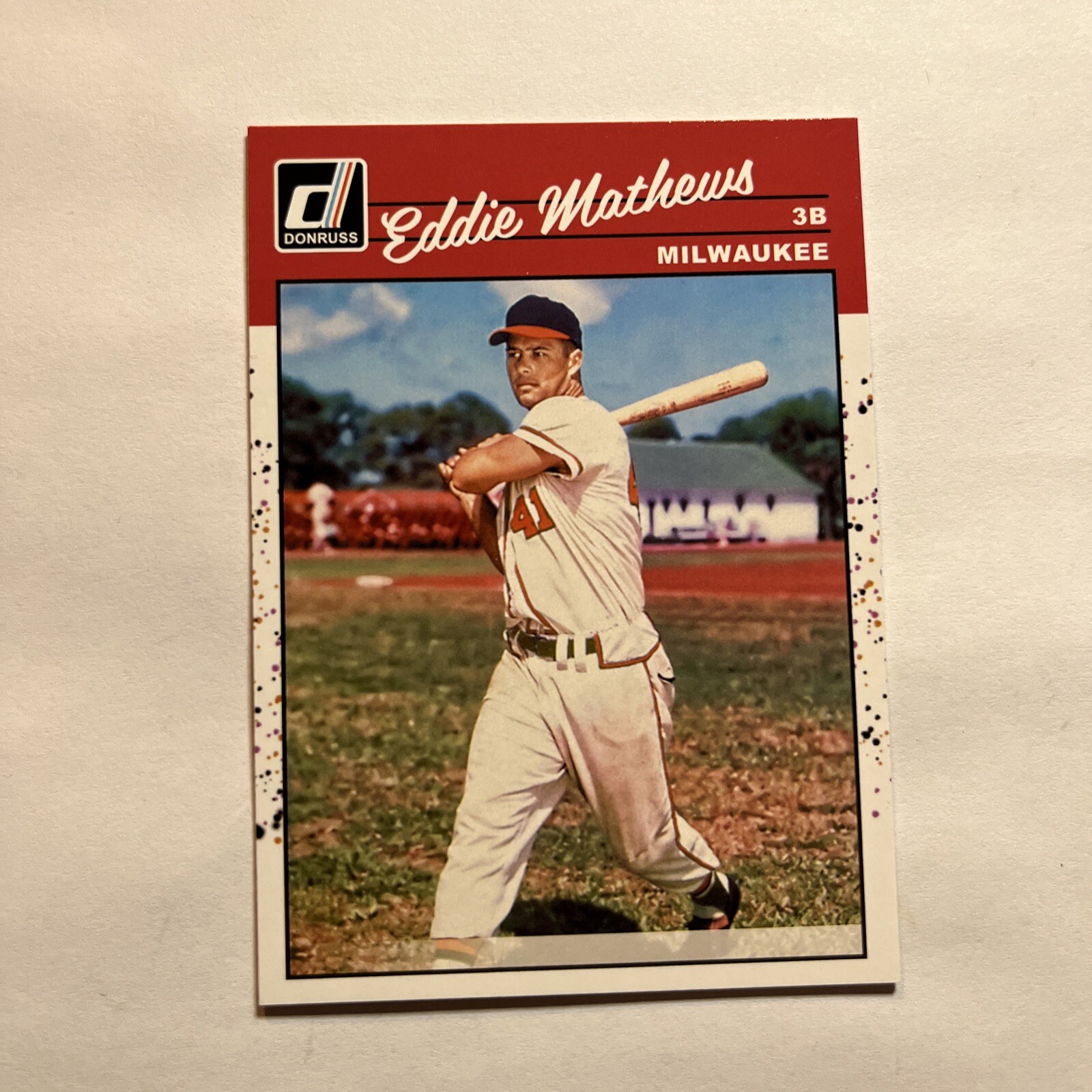 2023 Panini Donruss – Retro 1990 #258 Eddie Mathews