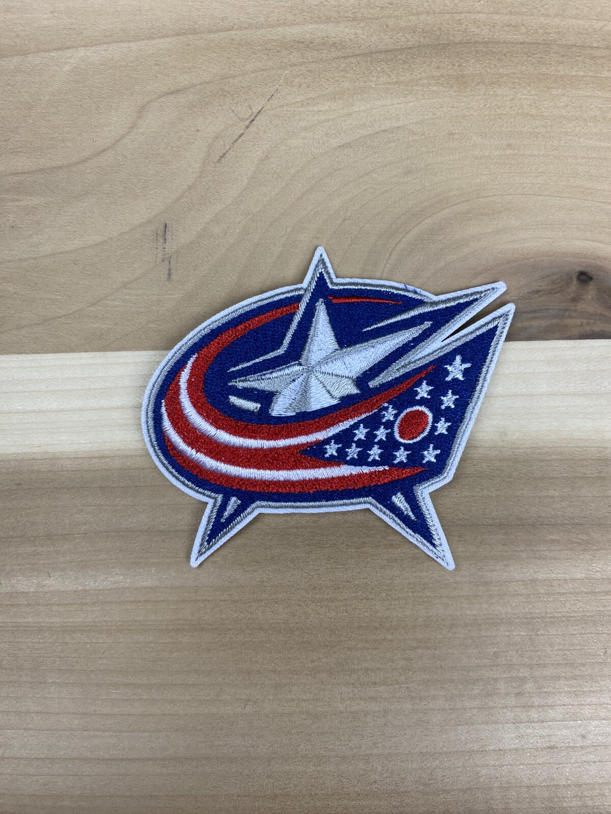 COLUMBUS BLUE JACKETS EMBROIDERED IRON ON PATCH 3.00” X 3.25” FREE SHIPPING