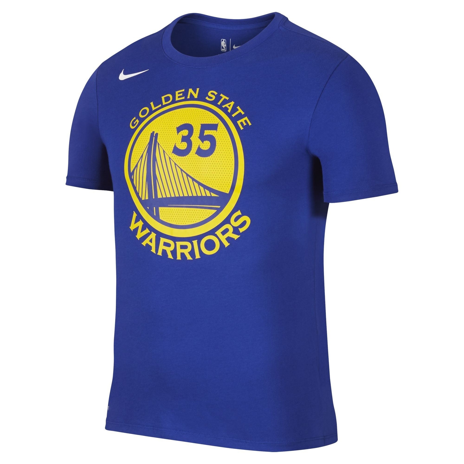 [870774-497] Mens Nike NBA Golden State Warriors Name & Number Kevin Durant T-sh
