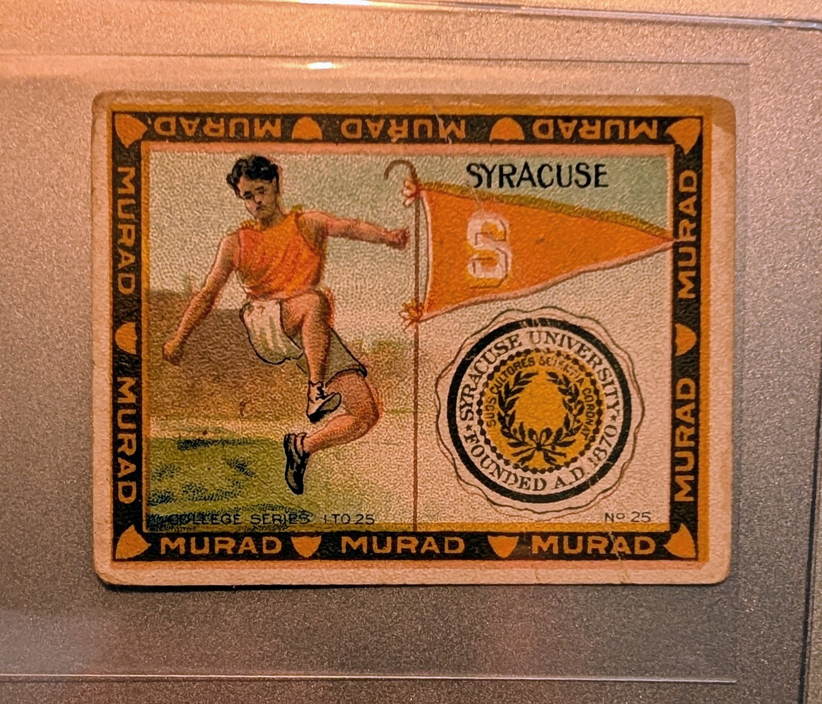 1910 T51 Murad College Series Syracuse University No. 25 *Rare*
