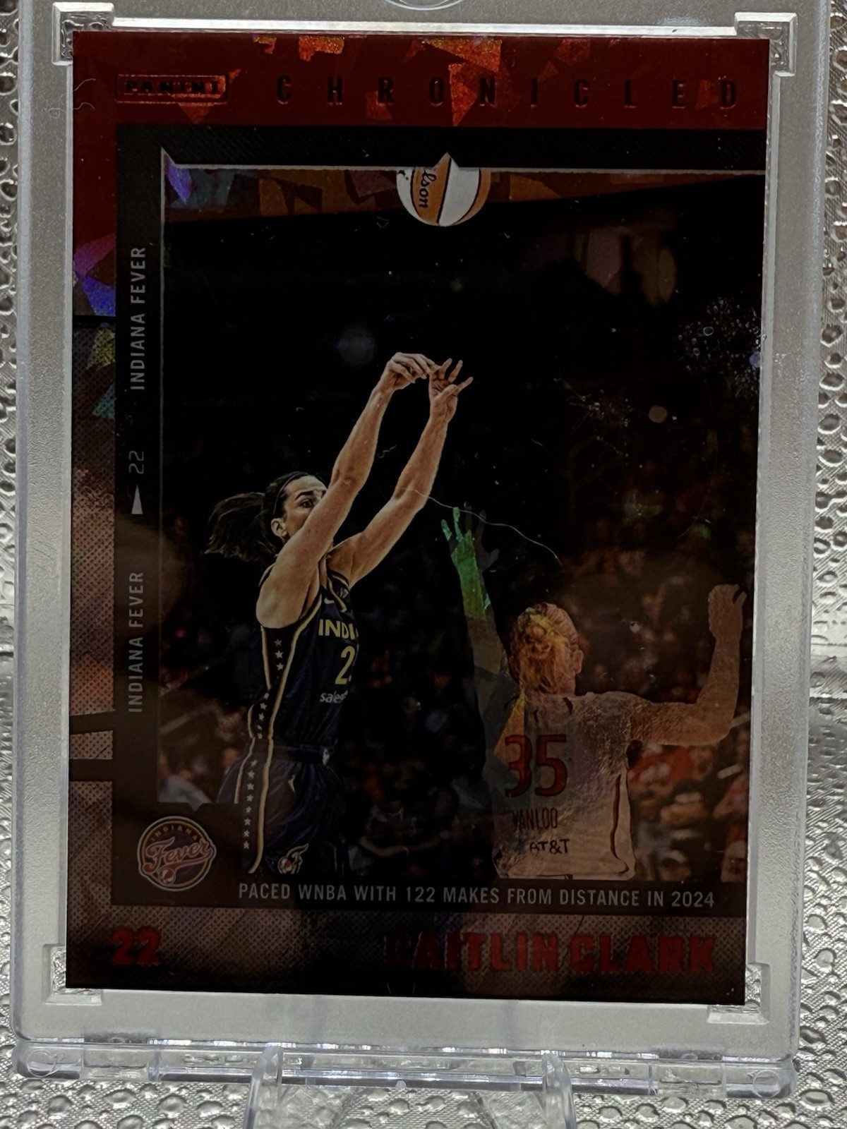 2025 Panini Caitlin Clark Chronicled – WNBA Caitlin Clark #13 Red Cracked Ice