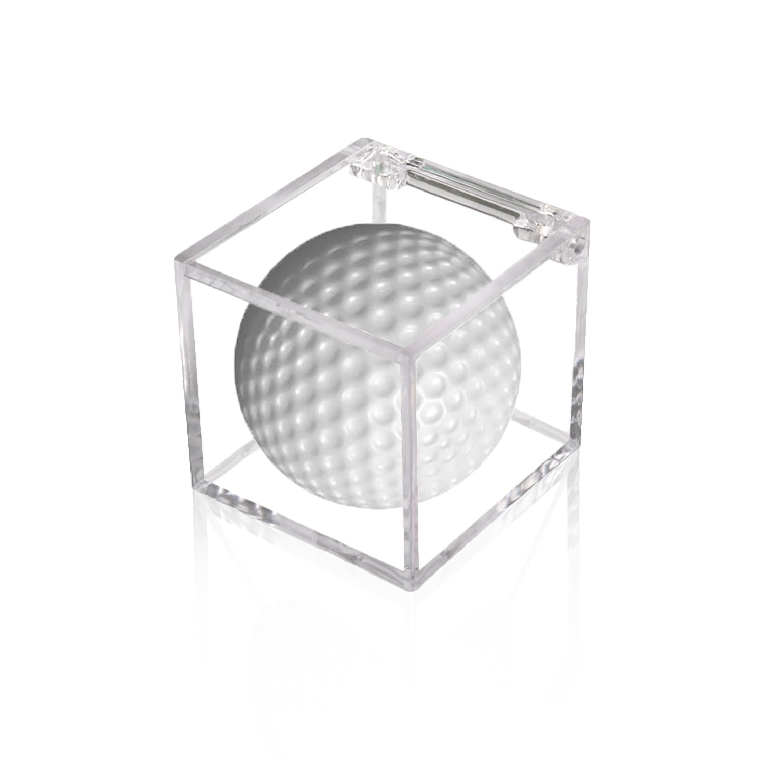 1 PC Golf Ball Display Case, UV Protected Golf Ball Display Cube, Acrylic Case