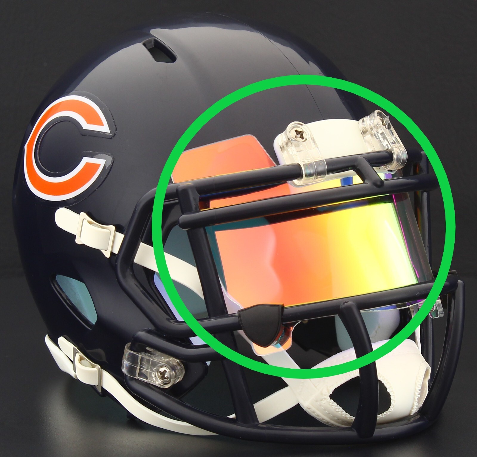 EYE SHIELD / VISOR ONLY! for CHICAGO BEARS Mini Football Helmet