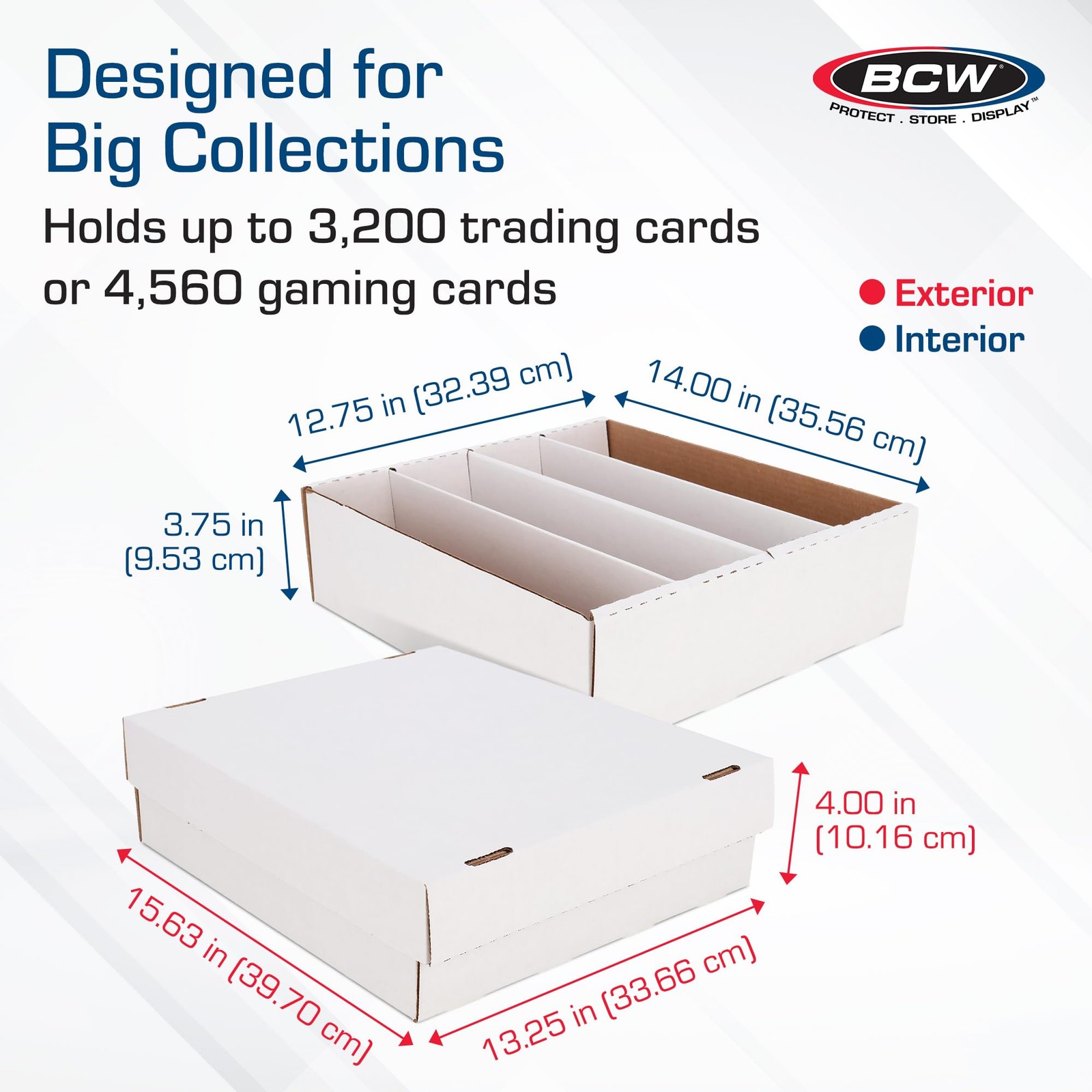 BCW Monster Box – 5ct Trading Card Storage Box | Holds 3200 Cards | Sports & …
