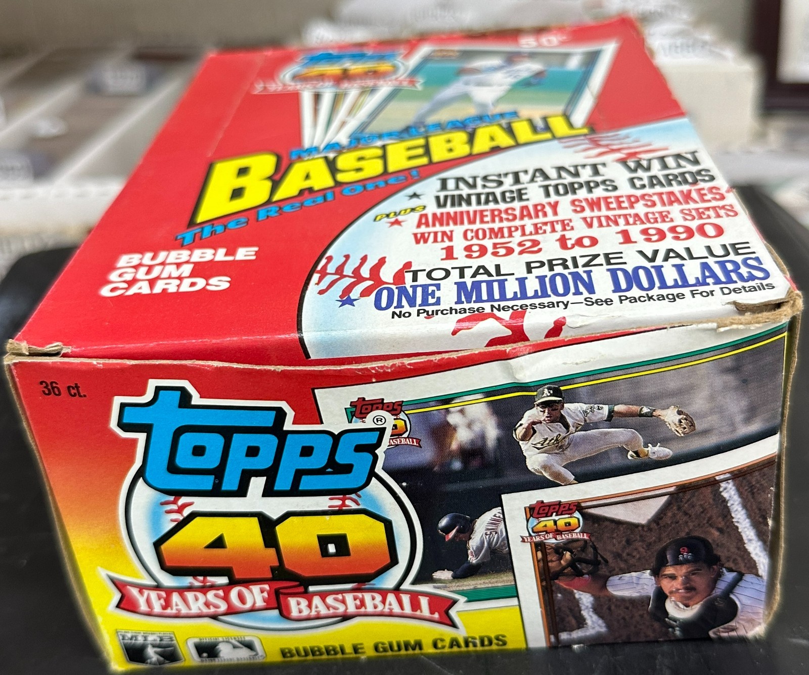 1991 Topps Baseball Wax Sealed Pack Box Chipper Jones rookie
