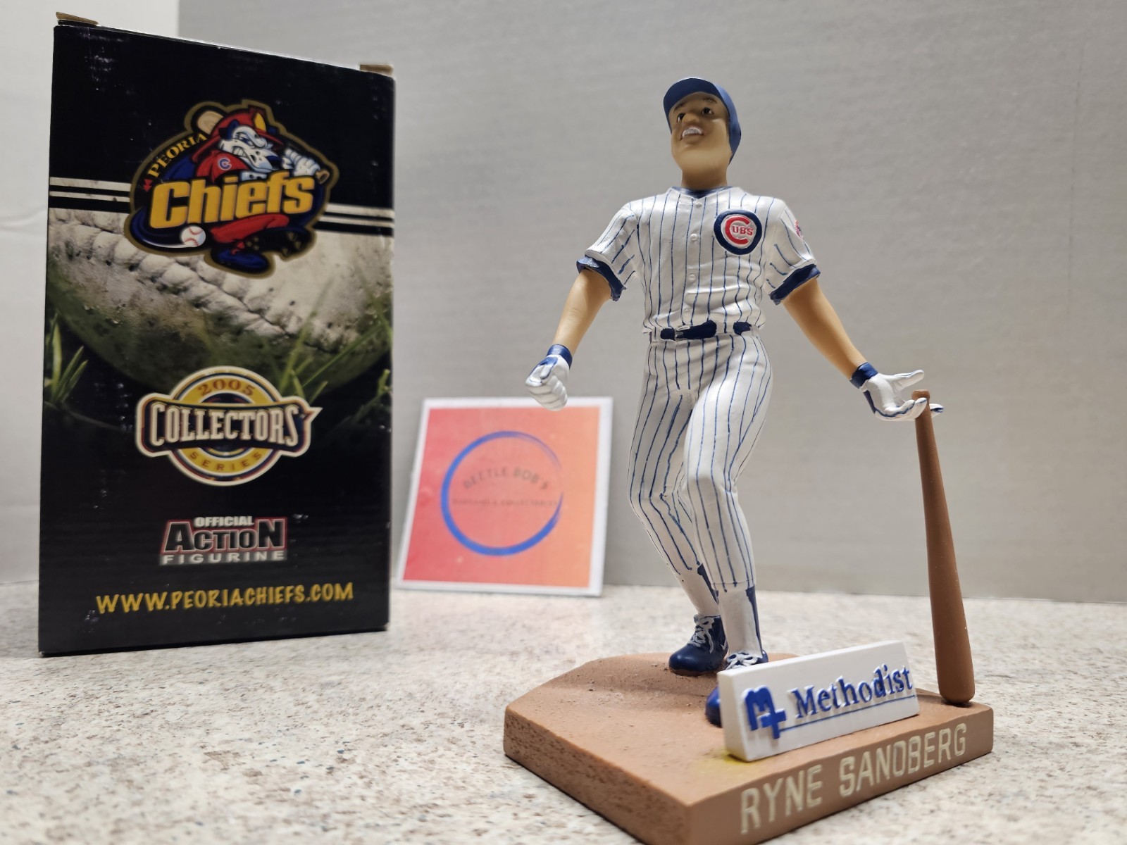 Ryne Sandberg Peoria Chiefs MiLB Cubs MLB 2005 SGA Figurine NIB