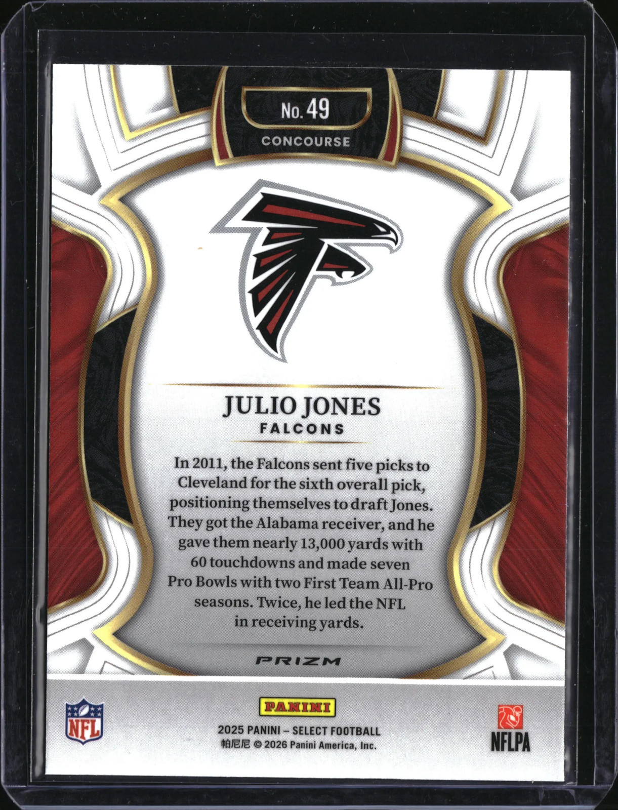 2026 Panini Select Prizm Concourse Julio Jones #49