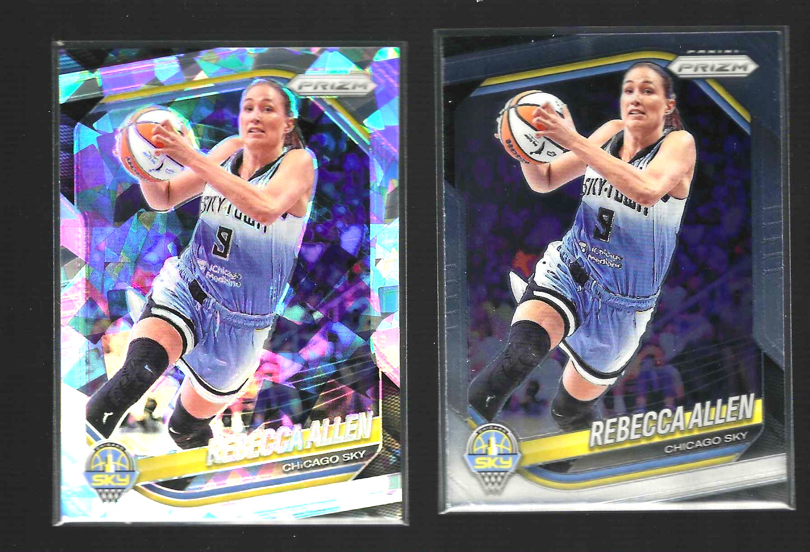 REBECCA ALLEN 2025 Panini Prizm WNBA #67 Ice Prizm / Base