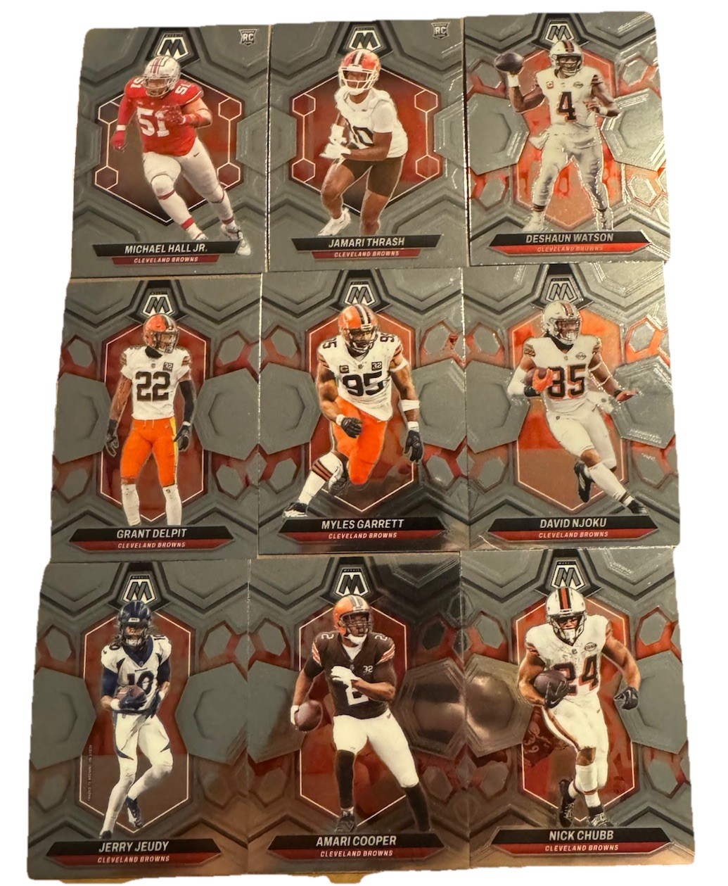 2024 Pannini Mosaic Football (1-400 Set) Cleveland Browns Team Set (12 Cards)