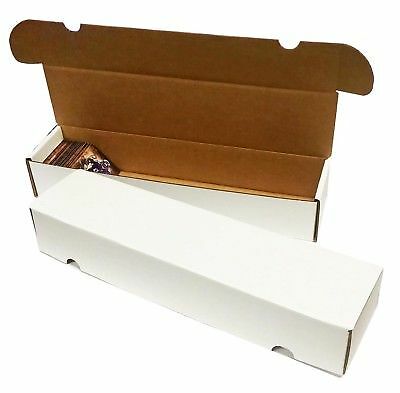25 Storage Boxes LOT 800 Count Ct Sports Cards Trading White Max Pro Shipping