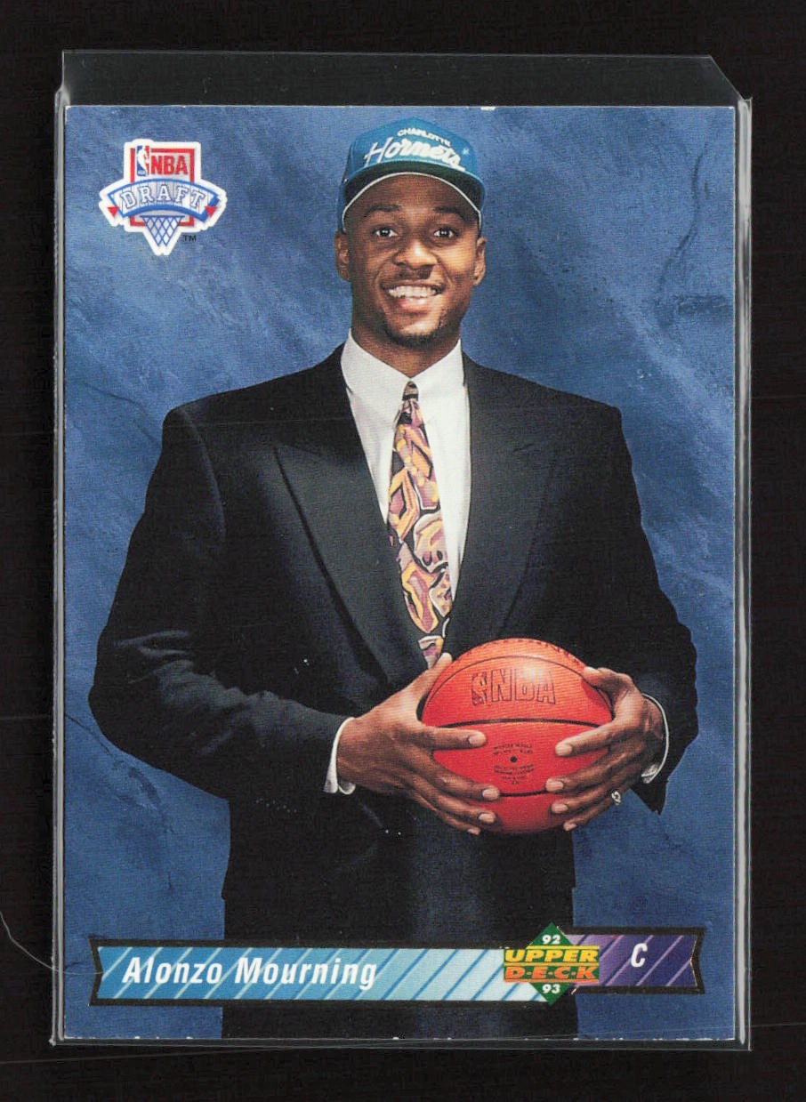 1992-93 Upper Deck #2 Alonzo Mourning Charlotte Hornets Rookie NM