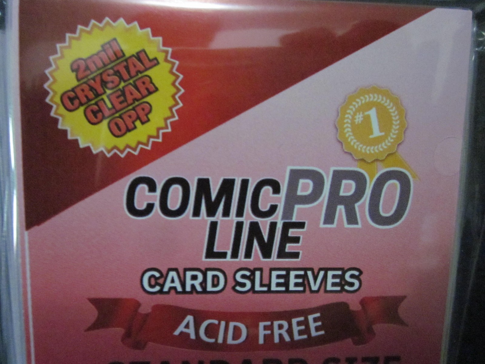 Comic Pro Line Trading Card Sleeves & 24PT Backer Boards Combo Set 100 Each NOS