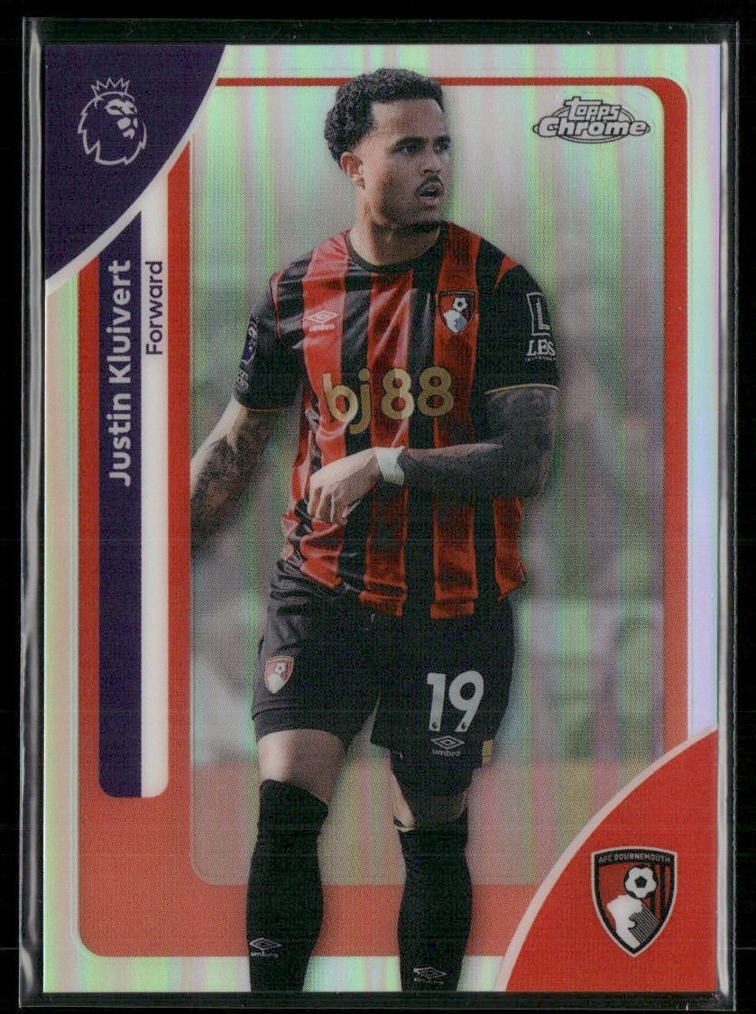 Justin Kluivert 2026 Topps Chrome Premier League Refractor AFC Bournemouth #1