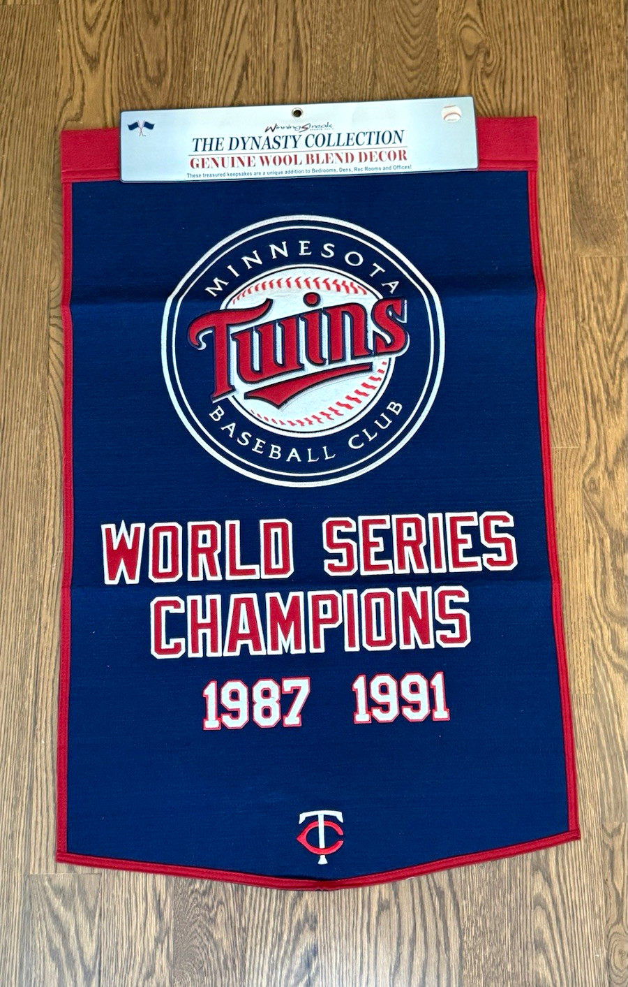 Winning Streak Minnesota Twins World Series Champions Banner 1987 & 1991 MLB