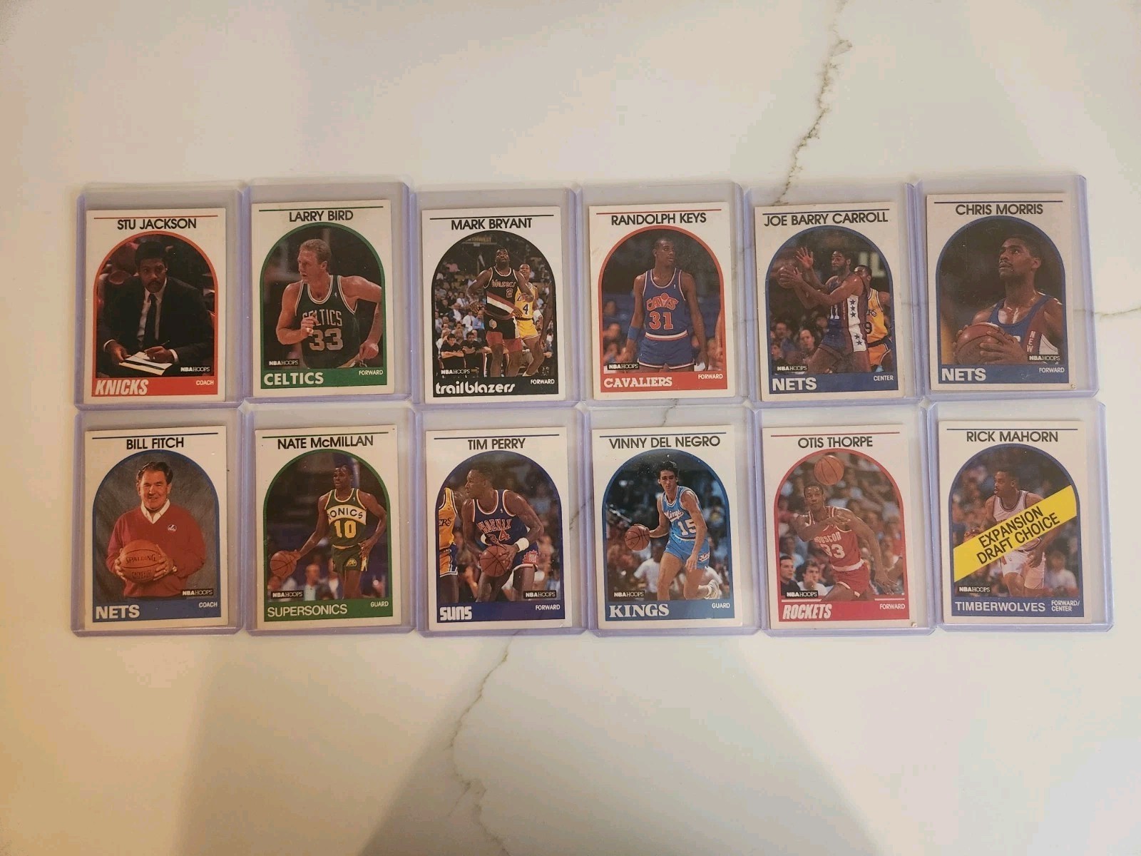 NBA Properties, INC. 1989 Official NBA Basketball Cards 12 Cards