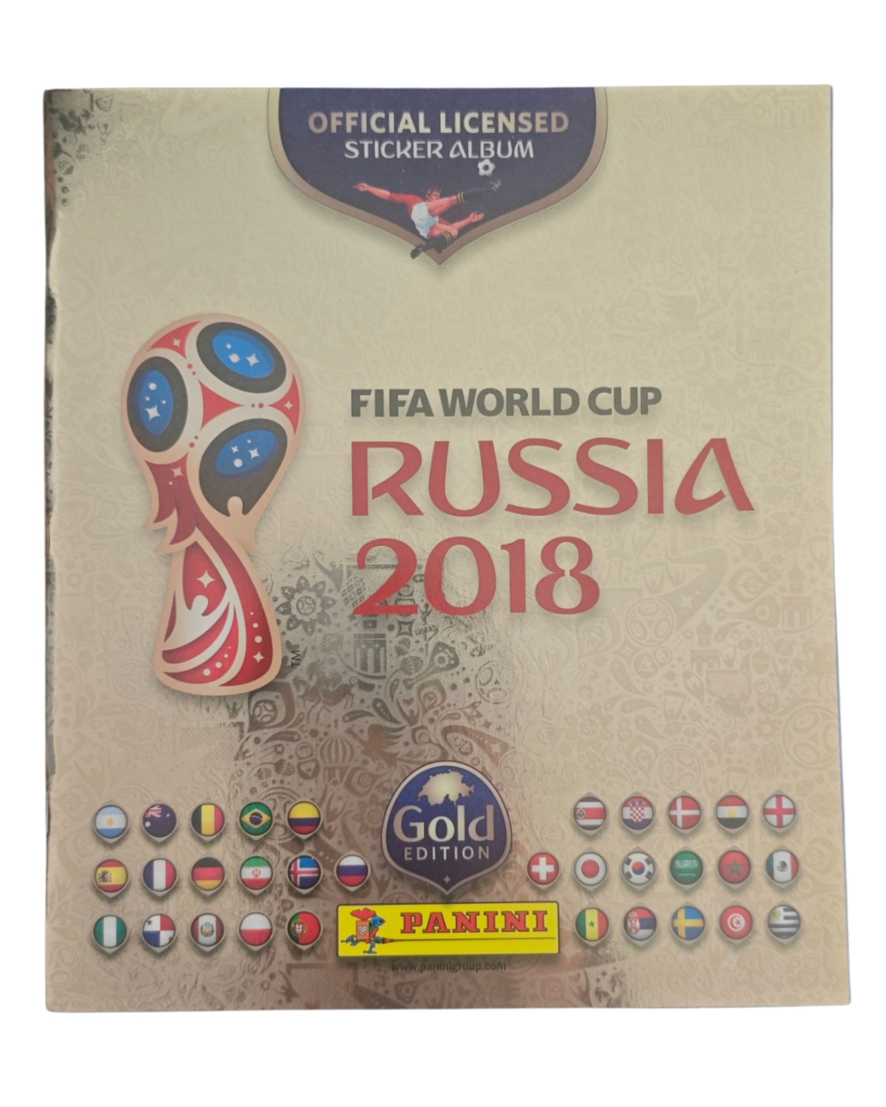 PANINI FIFA WORLD CUP RUSSIA 2018 GOLD SWISS EDITION EMPTY SOFT COVER ALBUM
