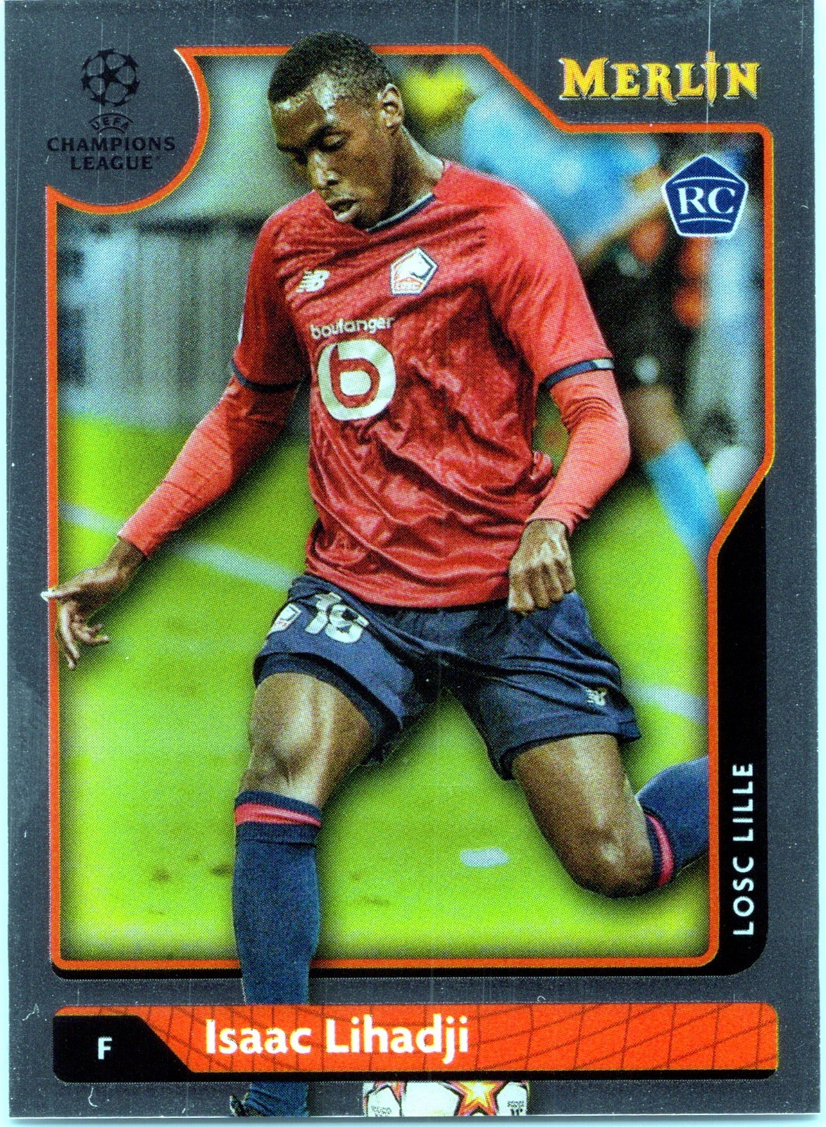 2022 Topps Merlin Chrome Rookie #49 ISAAC LIHADJI LOSC Lille RC