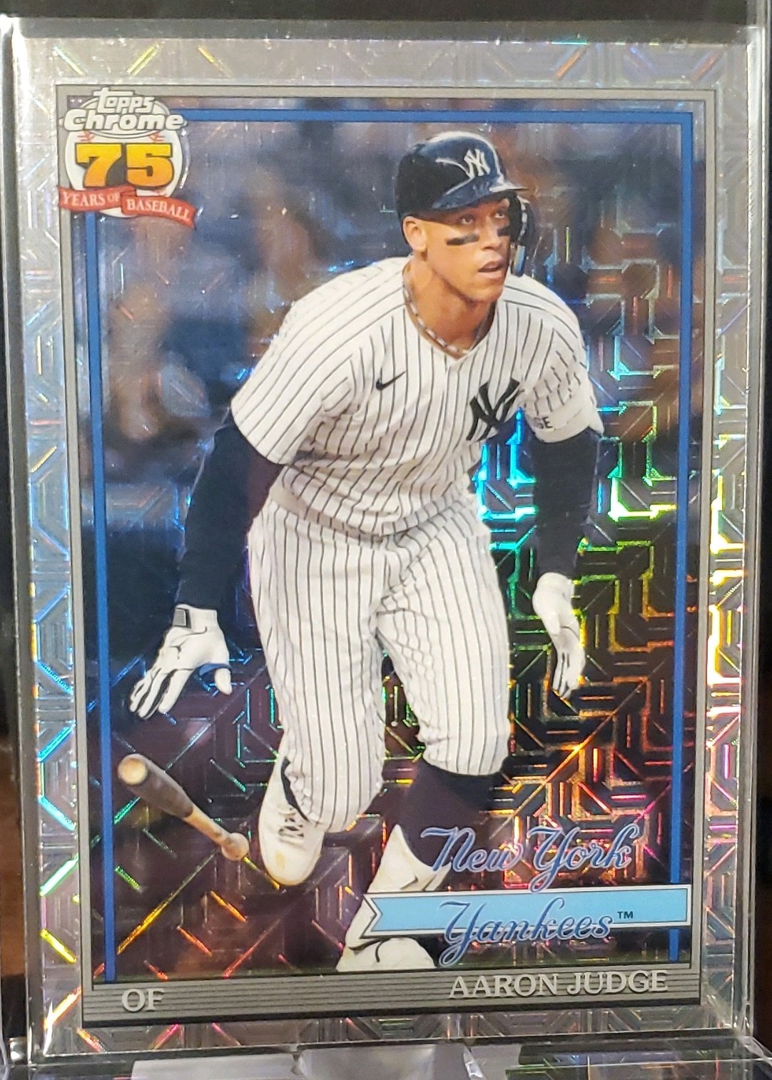 2026 Topps Chrome Silver Pack Mojo Refractor Aaron Judge #91C-82 Yankees