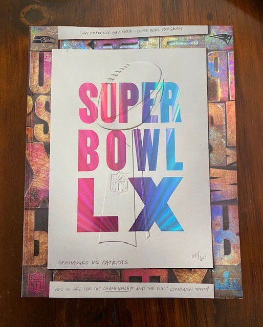 SUPER BOWL LX 60 OFFICIAL STADIUM-EXCLUSIVE HOLOGRAPHIC COVER PROGRAM SHIPS FREE
