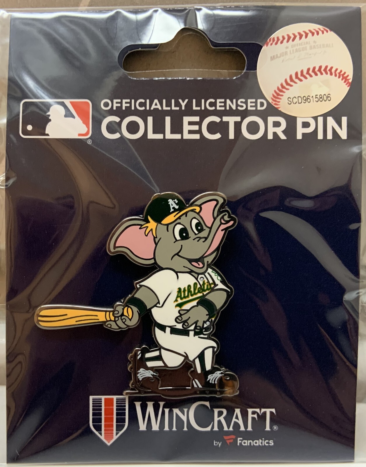 OAKLAND ATHLETICS A’S STOMPER MASCOT LAPEL COLLECTOR PIN NEW