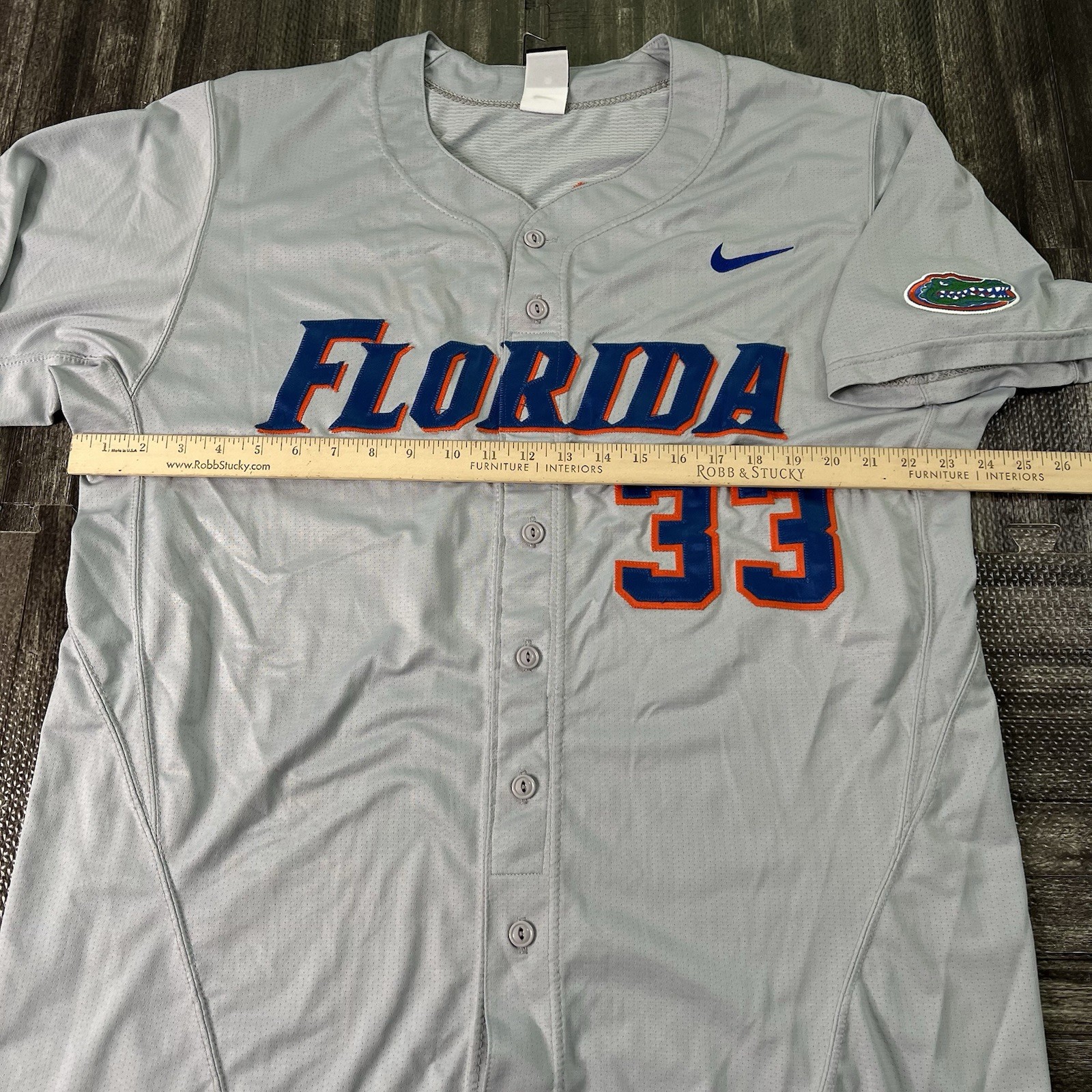 Florida Gators Nike Game Issue/Used Baseball Jersey #33 Rare SEC Mens Sz 50